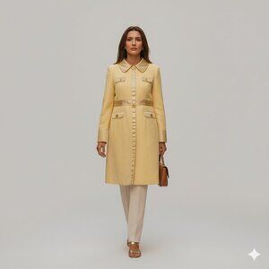 Marc Jacobs Yellow Trench Coat 70s style